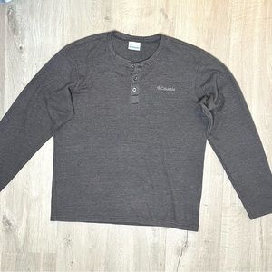 Columbia Mens Pine Peak Waffle Long Sleeve Henley